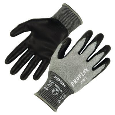 ergodyne ProFlex 7072 ANSI A7 Nitrile-Coated CR Gloves, EN388: 4X44F, 7" Long, X-Small, Gray, Pair (10311)