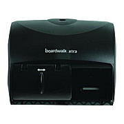 Boardwalk Xtra Twin-Roll Controlled Bath Tissue Dispenser, 11.13 x 7.38 x 8.88, Translucent Black (47GREEN)