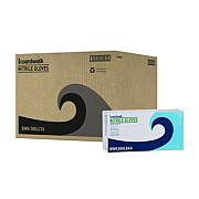 Boardwalk 380 Series Disposable General-Purpose Nitrile Gloves, Powder-Free, Large, 4 mil Thick, 9.5" Long, Blue, 100/Box, 10 Boxes/CT (380LCTA)
