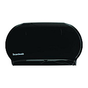 Boardwalk Jumbo Twin Toilet Tissue Dispenser, 20.25 x 6 x 12.25, Black (1529)