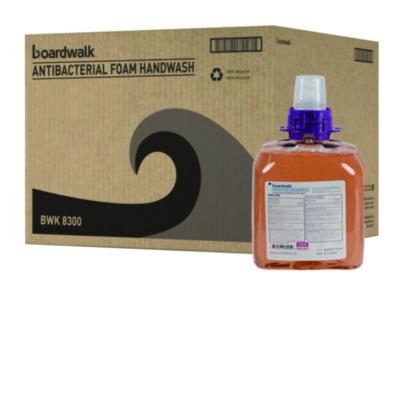 Boardwalk Foam Antibacterial Handwash, Fresh Fruit Scent, 1,250 mL Refill, 4/Carton (8300)