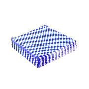 Paterson Grease-Resistant Food Wrap, 12 x 12, Blue Check, 5,000/Carton (WG01014)