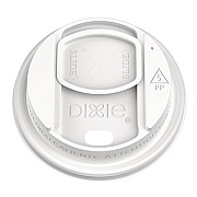 Dixie Smart Top Reclosable Lids for Hot Cups, Fits 10 oz to 20 oz Hot Cups, Plastic, White, 1,000/Carton (DSL9542)