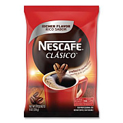 Nescaf Clasico Dark Roast Instant Coffee, 8 oz Pouch (70948)
