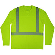 ergodyne Chill-Its 6688 Type R Class 2 Cooling Hi-Vis Sun Shirt with UV Protection, Large, Lime (12138)