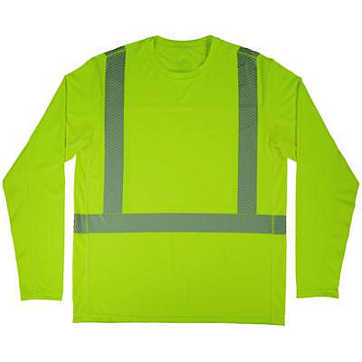 ergodyne Chill-Its 6688 Type R Class 2 Cooling Hi-Vis Sun Shirt with UV Protection, 3X-Large, Lime (12141)
