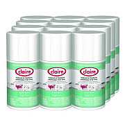 Claire Metered Air Freshener, Fresh Linen, 11 oz Aerosol Spray, 12/Carton (110)