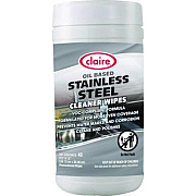 Claire Stainless Steel Cleaner Wipes, 9.5 x 12, Citrus, Purple, 40 Wipes/Canister, 6 Canisters/Carton (993)