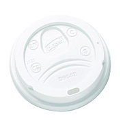 Dixie Dome Drink-Thru Lids, Fits 10 oz to 16 oz Hot Cups, Plastic, White, 1,000/Carton (D9542)