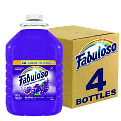 Fabuloso Multi-use Cleaner, Lavender Scent, 1 gal Bottle, 4/Carton (53058)