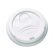 Sip-Through Dome Hot Drink Lids, Fits 10 oz Dixie Hot Cups, Plastic, White, 100/Pack, 10 Packs/Carton (DL9540CT)