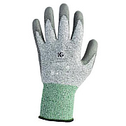 KleenGuard G60 Level 3 Economy Cut Resistant Gloves, EN388: 4X42B, 9" Long, Large (Size 9), Gray/Marled Gray, 12 Pairs/Carton (13825)