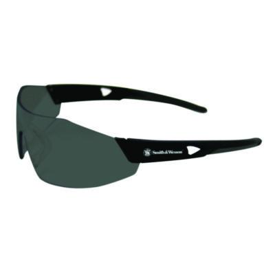 Smith & Wesson 44 Magnum Safety Glasses, Frameless, Black Single Lens, 12/Box (23453)