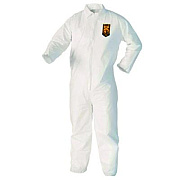 KleenGuard A40 Zipper Front Liquid and Particle Protection Coveralls, 3X-Large, White, 25/Carton (44306)