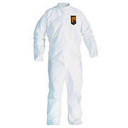 KleenGuard A30 Breathable Splash and Particle Protection Coveralls, 3X-Large, White, 21/Carton (46006)