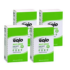GOJO MULTI GREEN Hand Cleaner, Refill for PRO TDX Push Style Dispenser, Citrus Solvent with Natural Pumice, 2,000 mL, 4/Carton (7265)