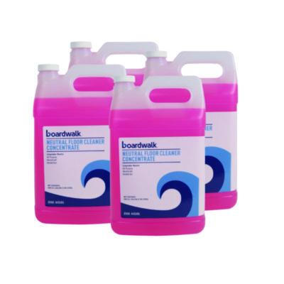 Boardwalk Neutral Floor Cleaner Concentrate, Lemon Scent, 1 gal Bottle, 4/Carton (4404N)