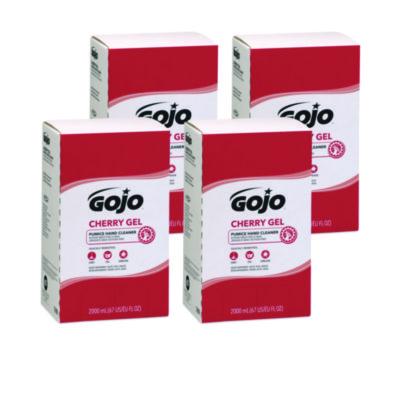 GOJO Cherry Gel Pumice Hand Cleaner Refill, Cherry Scent, 2,000 mL, 4/Carton (729004)