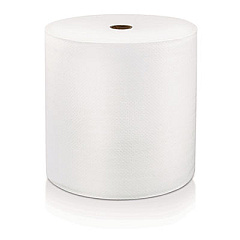 LoCor Hard Wound Roll Towel, 1-Ply, 7" x 800 ft, White, 6 Rolls/Carton (46897)
