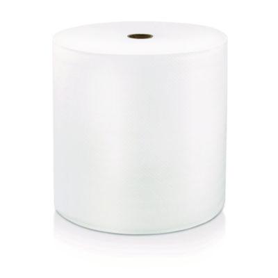 LoCor Hard Wound Roll Towel, 1-Ply, 8" x 1,000 ft, White, 6 Rolls/Carton (46901)