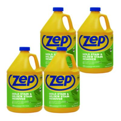Zep Commercial Mold Stain and Mildew Stain Remover, 1 gal, 4/Carton (ZUMILDEW128C)