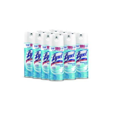 LYSOL Brand Disinfectant Spray, Crisp Linen Scent, 12.5 oz Aerosol Spray, 12/Carton (74186)