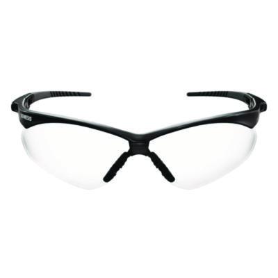 KleenGuard V30 Nemesis VL Safety Glasses, Black Half Frame, Clear Dual Lens, 12/Carton (55401)