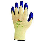 KleenGuard G60 Nitrile Coated Cut Resistant Gloves, EN388: 3221, Large (Size 9), Blue/Yellow, 12 Pairs (98232)