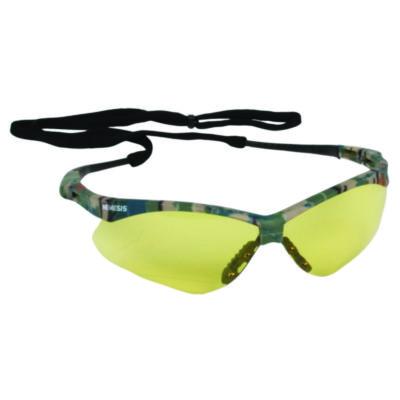 KleenGuard Nemesis Safety Glasses, Camouflage Half Frame, Yellow Dual Lens, 12/Carton (22610CT)