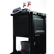 Rubbermaid Commercial Cleaning Cart Locking Door Kit, Black (1861443)