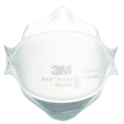 3M Aura Particulate Respirator 9205+, Standard Size, 12/Carton (9205PLUSCT)