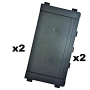 Rubbermaid Commercial Back Panel Kit, Brown (6189L2BRO)