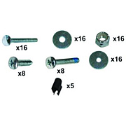 Rubbermaid Commercial Hardware Kit for Rubbermaid Full Size Housekeeping Carts, Metal, Gray (6189L1)