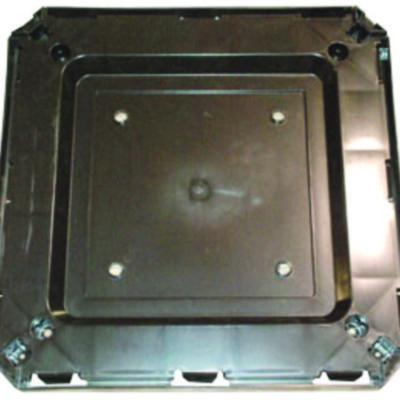 Rubbermaid Commercial Base for 35 gal Landmark Series Container, 26 x 26 x 2, Sable (FG3975L2SBLE)