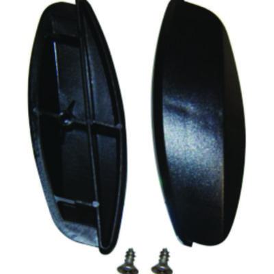 Rubbermaid Commercial End Caps with Hardware, 18" x 1.5", Black (1791803)