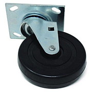Rubbermaid Commercial 5-Inch Swivel Plate Caster, Black (FG4402L10000)