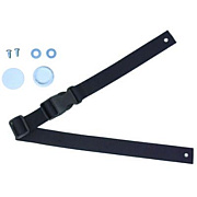 Rubbermaid Commercial Safety Strap Kit with Hardware for Baby-Changing Station, 3 x 7, Black (FG7818L20000)