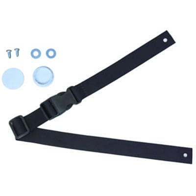Rubbermaid Commercial Safety Strap Kit with Hardware for Baby-Changing Station, 3 x 7, Black (FG7818L20000)
