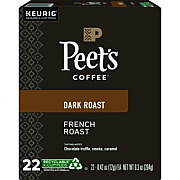 Peet's Coffee & Tea French Roast Coffee K-Cups, 22/Box (6545)