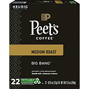 Peet's Coffee & Tea Big Bang K-Cups, 22/Box (6664)