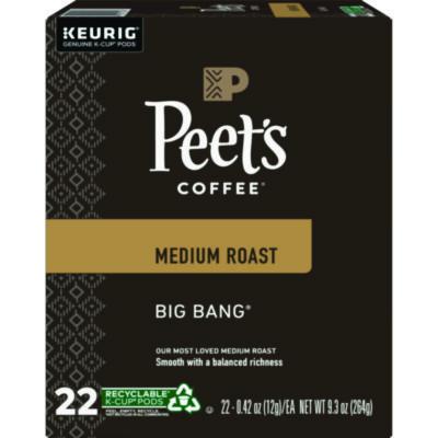 Peet's Coffee & Tea Big Bang K-Cups, 22/Box (6664)