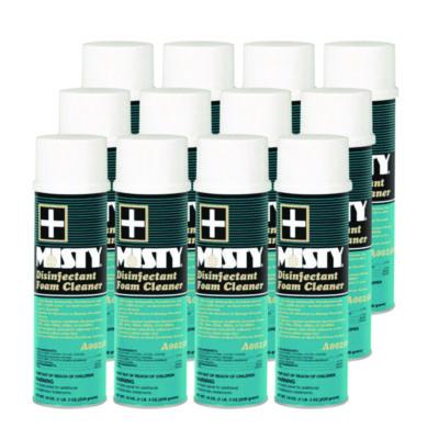 Misty Disinfectant Foam Cleaner, Fresh Scent, 19 oz Aerosol Spray, 12/Carton (1001907)