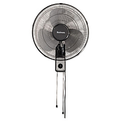 Holmes 16" Wall Mount Fan, 3-Speed, Metal, Black (HMF1611AUM)