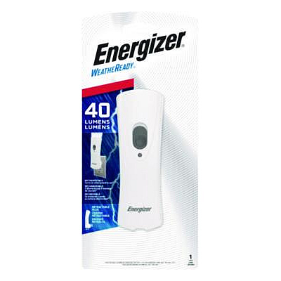 Energizer Weather Ready LED Flashlight, NiMH Rechargeable Battery (Included), Silver/Gray (RCL1NM2WR)