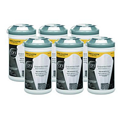 Sani Professional Disinfecting Multi-Surface Wipes, 7.5 x 5.38, White, 200/Canister, 6 Canisters/Carton (P22884CT)