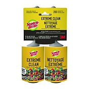 Scotch-Brite Extreme Clean Lint Roller, 100 Sheets/Roll, 2/Pack (830RS100TP)