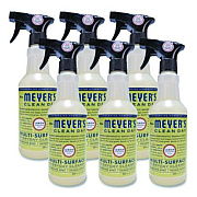 Mrs. Meyer's Multi Purpose Cleaner, Lemon Scent, 16 oz Spray Bottle, 6/Carton (373223)