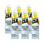 CLR Spot-Free Stainless Steel Cleaner, Citrus, 12 oz Can, 6/Carton (CSS12)