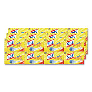 S.O.S. Steel Wool Soap Pads, Steel, 4/Box, 24 Boxes/Carton (98041)