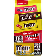 M & M's M and M'S Milk Chocolate, Peanut and Peanut Butter Variety Pack Fun Size Chocolate Candy Assortment, 19.41 oz Bag (59878)